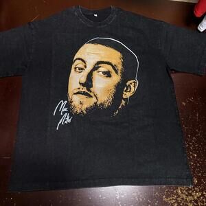 MAC MILLER BLACK FADED DENIM TSHIRT XL